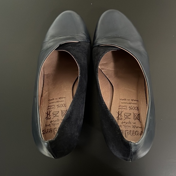 Wonders Leather Suede Mixed Material Heels | Made in Spain - Picture 11 of 16